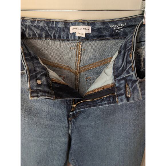 Good American Good Legs Flare jeans 12 - Picture 3 of 9